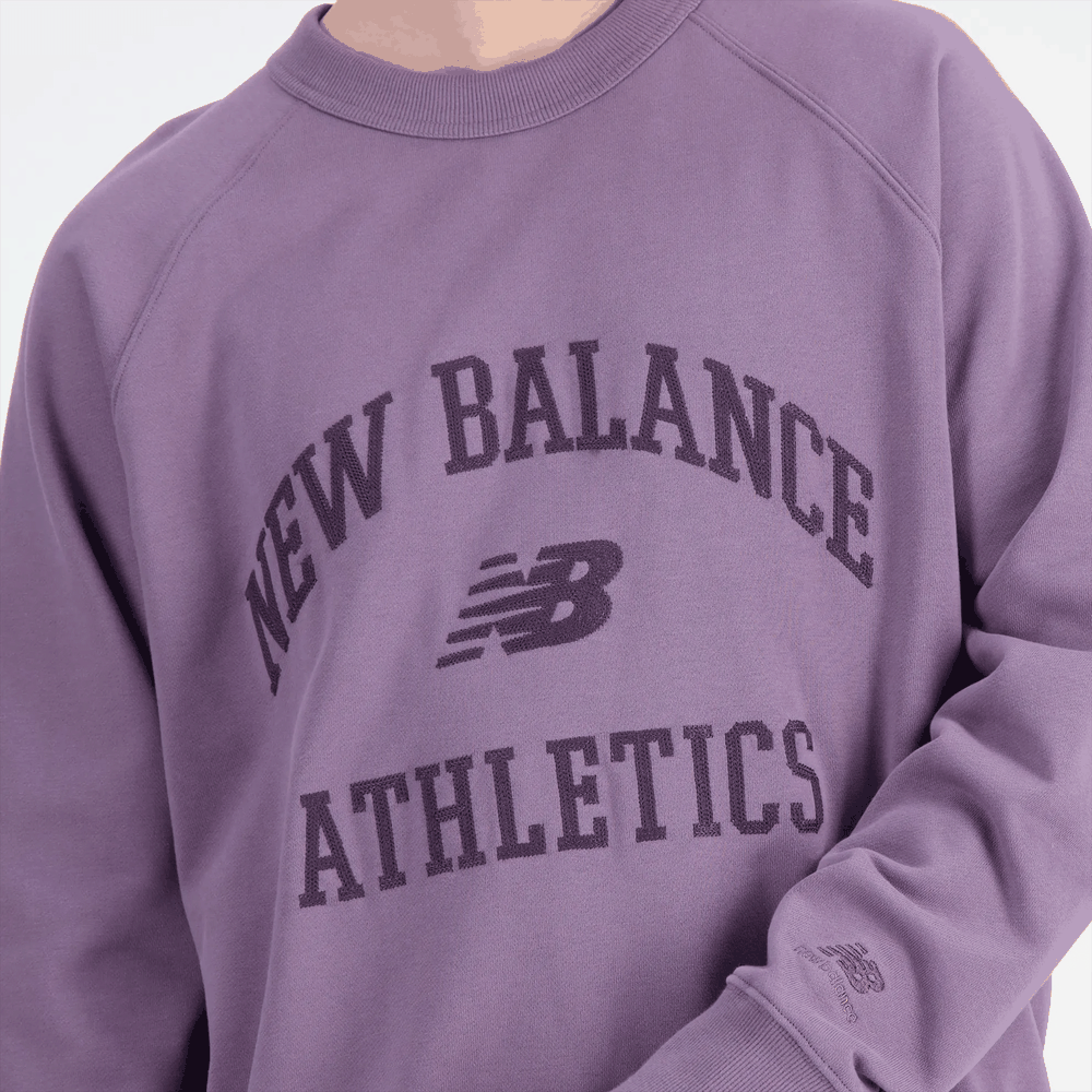 Pánská mikina New Balance MT33550SHW - fialové