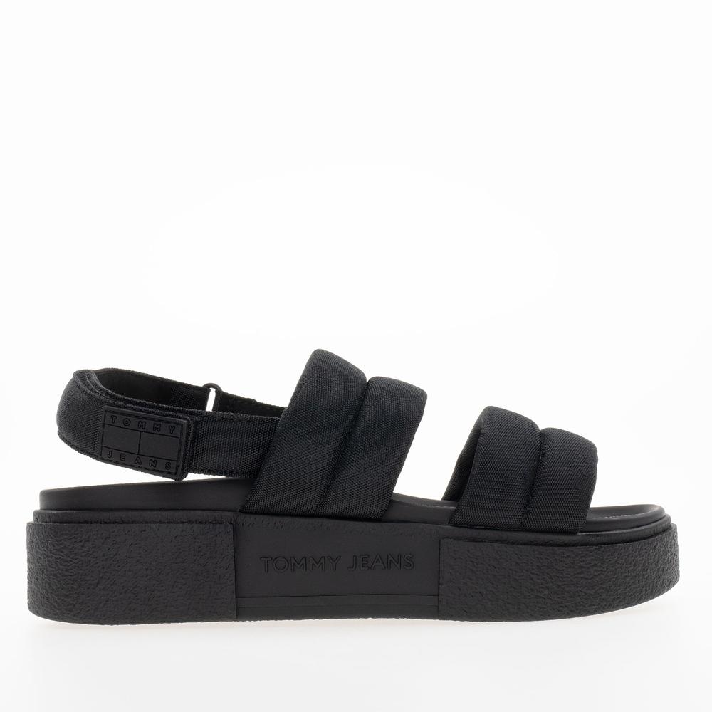 Žabky Tommy Jeans Flatform Sandal EN0EN02802-BDS - černé
