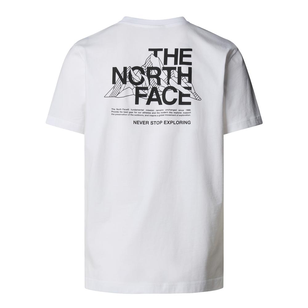 Pánské tričko The North Face Mountain Sketch 0A8EE8FN41 - bílé