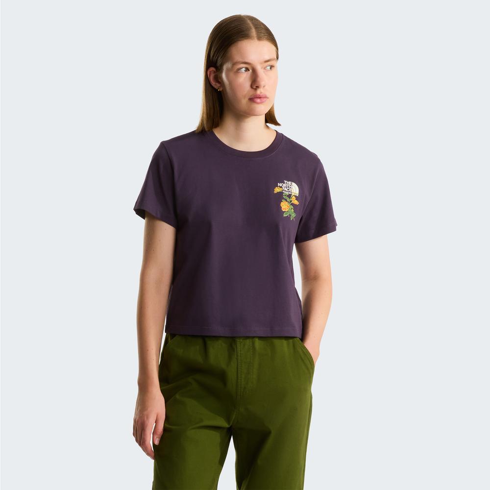 Dámská tričko The North Face Flora 0A8G9QG5O1 - fialové