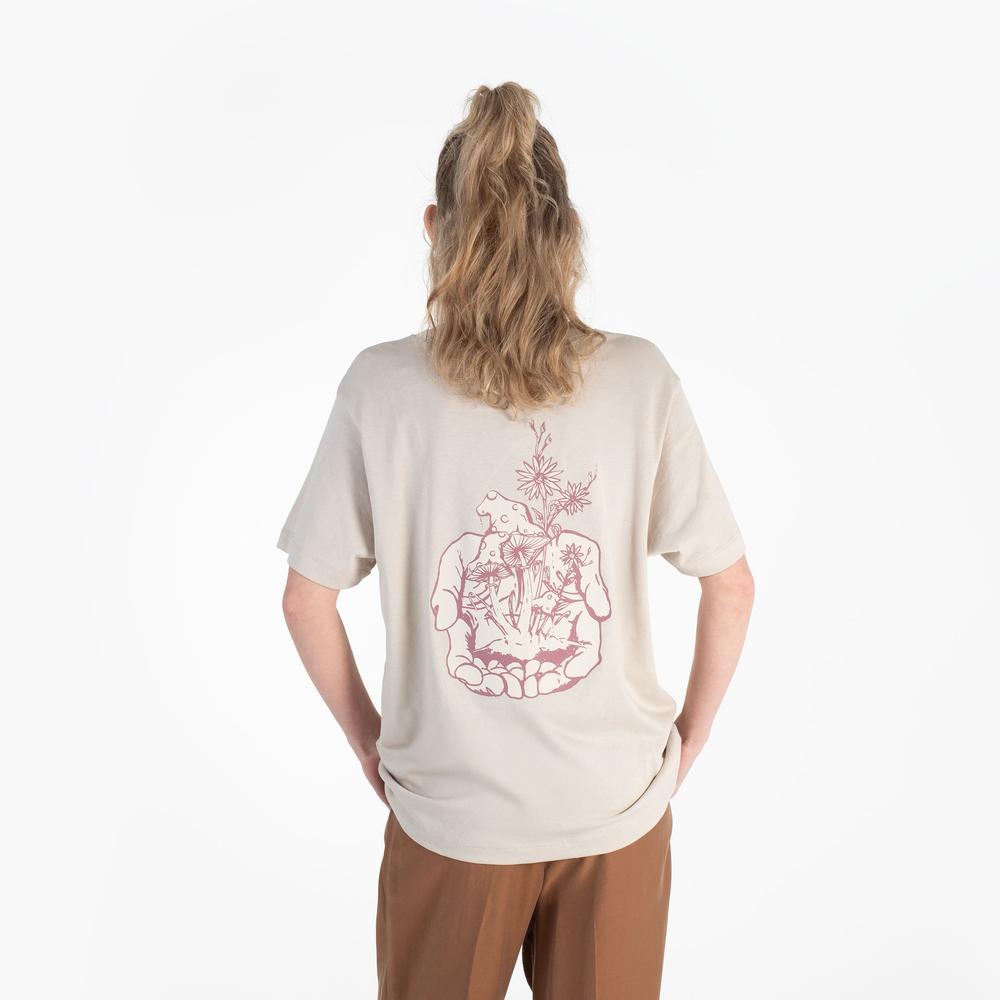 Tričko Champion Crewneck 117497-ES057 - béžové