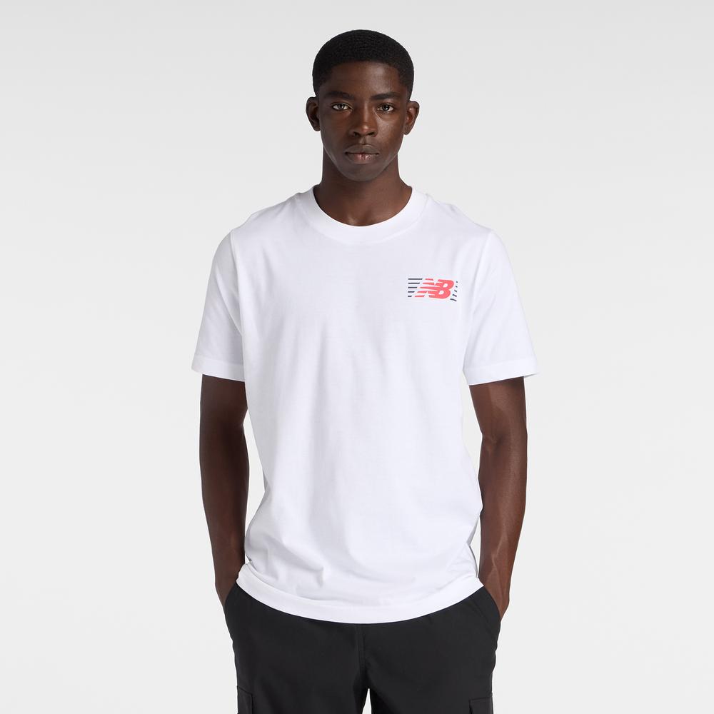 Pánské tričko New Balance MT6179UMWT - bílé