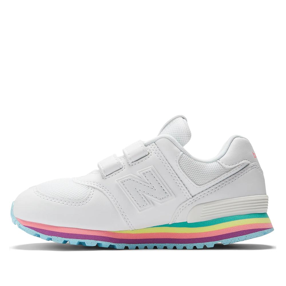 Dětské boty New Balance PV574KIJ - bílé