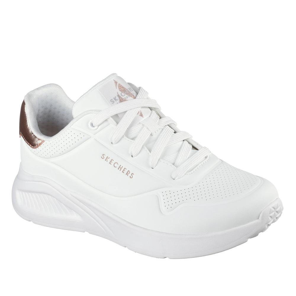 Boty dámské Skechers Uno Lite Shimmer Along 177291WHT - bílé