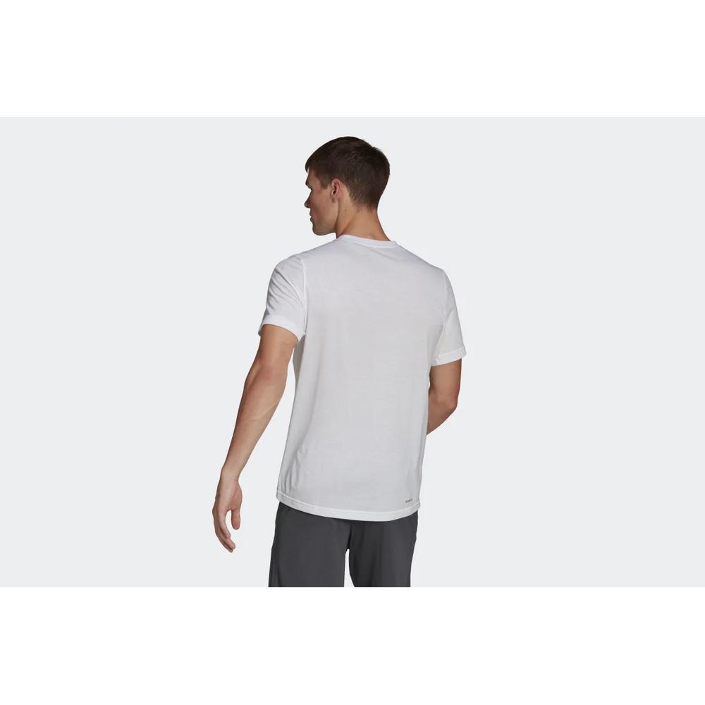 Tričko adidas Aeroready Designed 2 Move Feelready Sport Logo HF7167 - bílé