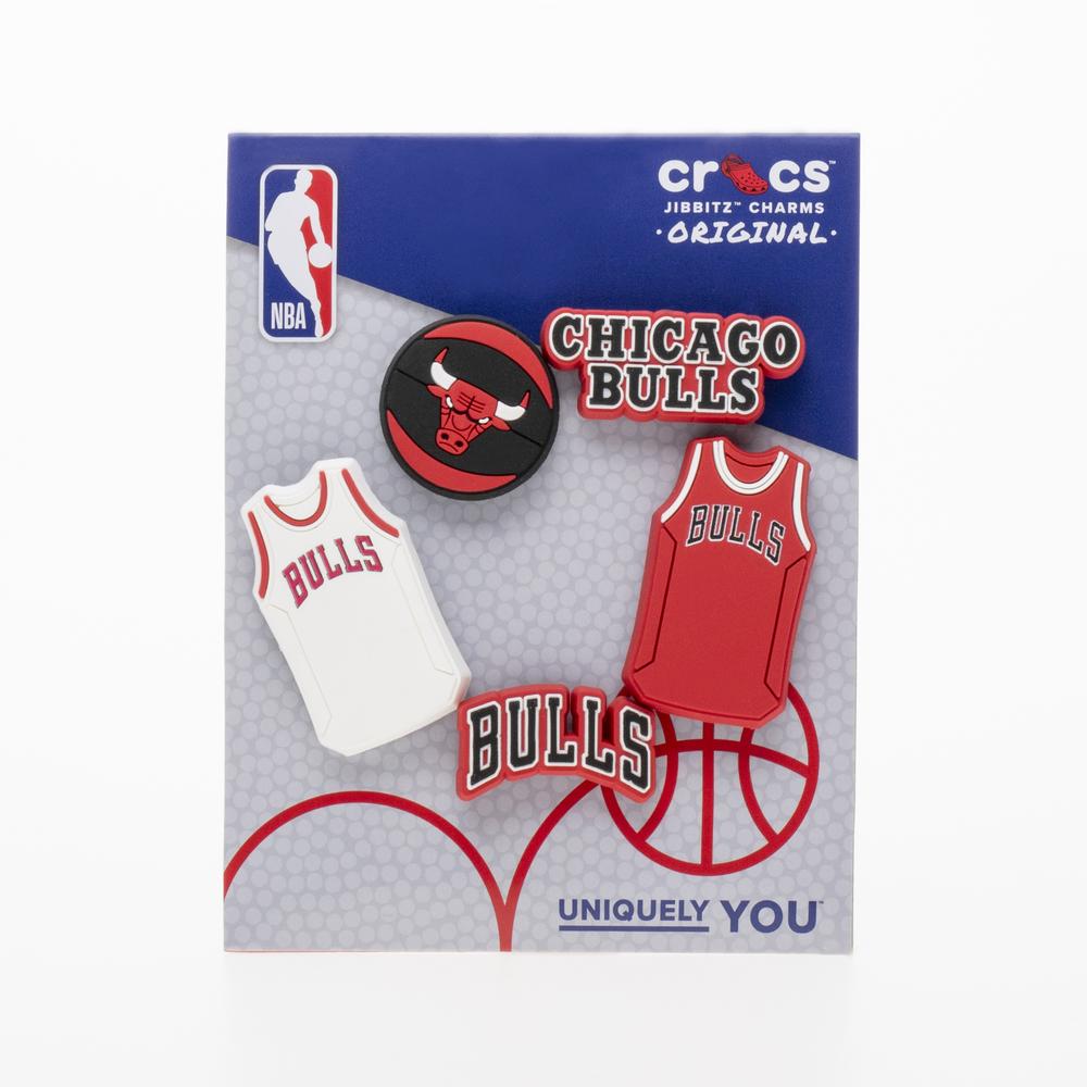 Špendlíky Crocs Jibbitz NBA Chicago Bulls 5P 10011280 - různobarevné