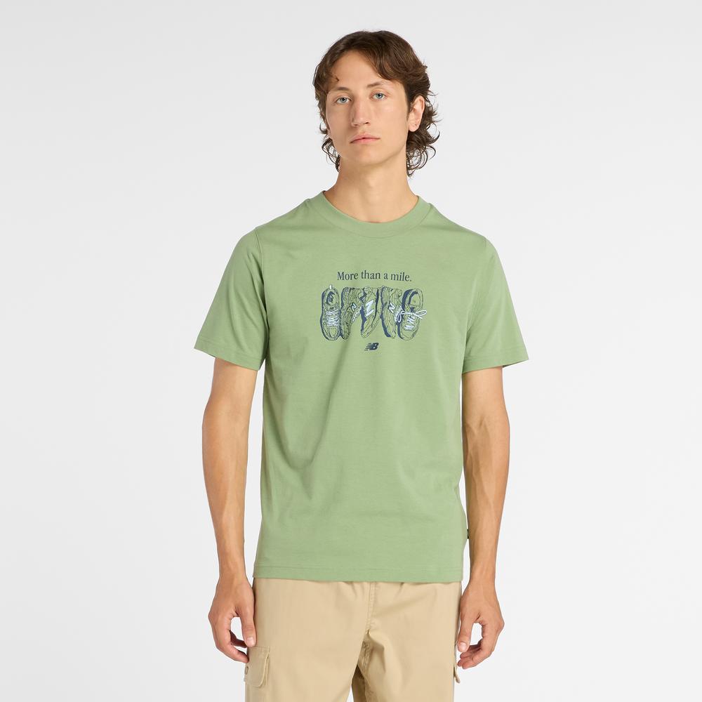 Pánské tričko New Balance MT61778SAAR - zelené