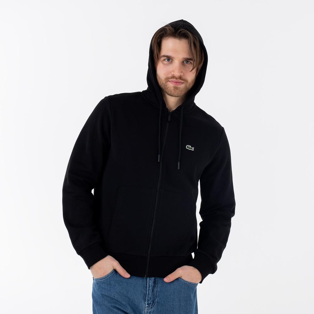 Mikina Lacoste Kangaroo Pocket Colour-Block SH9626-031 - černé