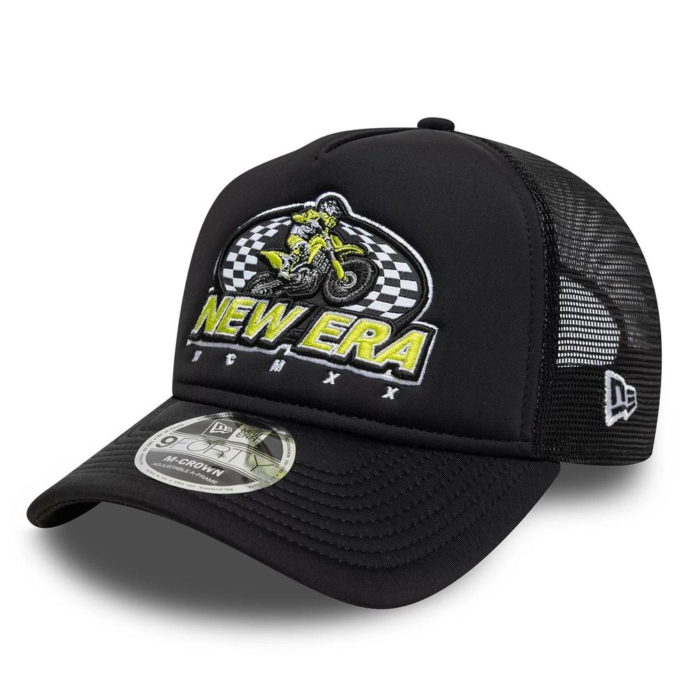 Čepice pánské New Era Graphic 9FORTY M-Crown A-Frame Trucker 60771804 - černé