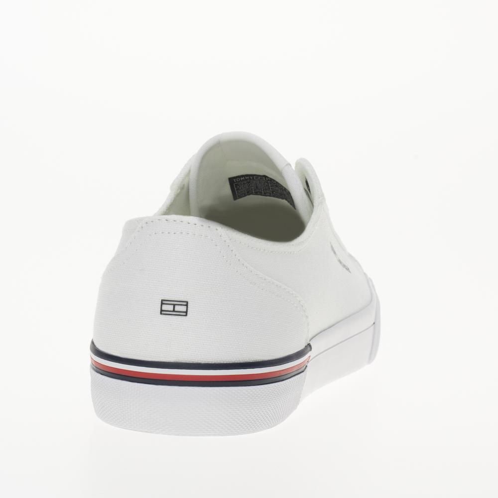 Boty Tommy Hilfiger Corporate Vulc Canvas FM0FM04954-YBS - bílé
