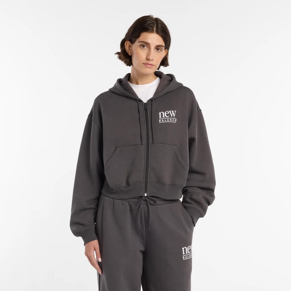 Dámská mikina New Balance WJ6109B2ABR - šedivé