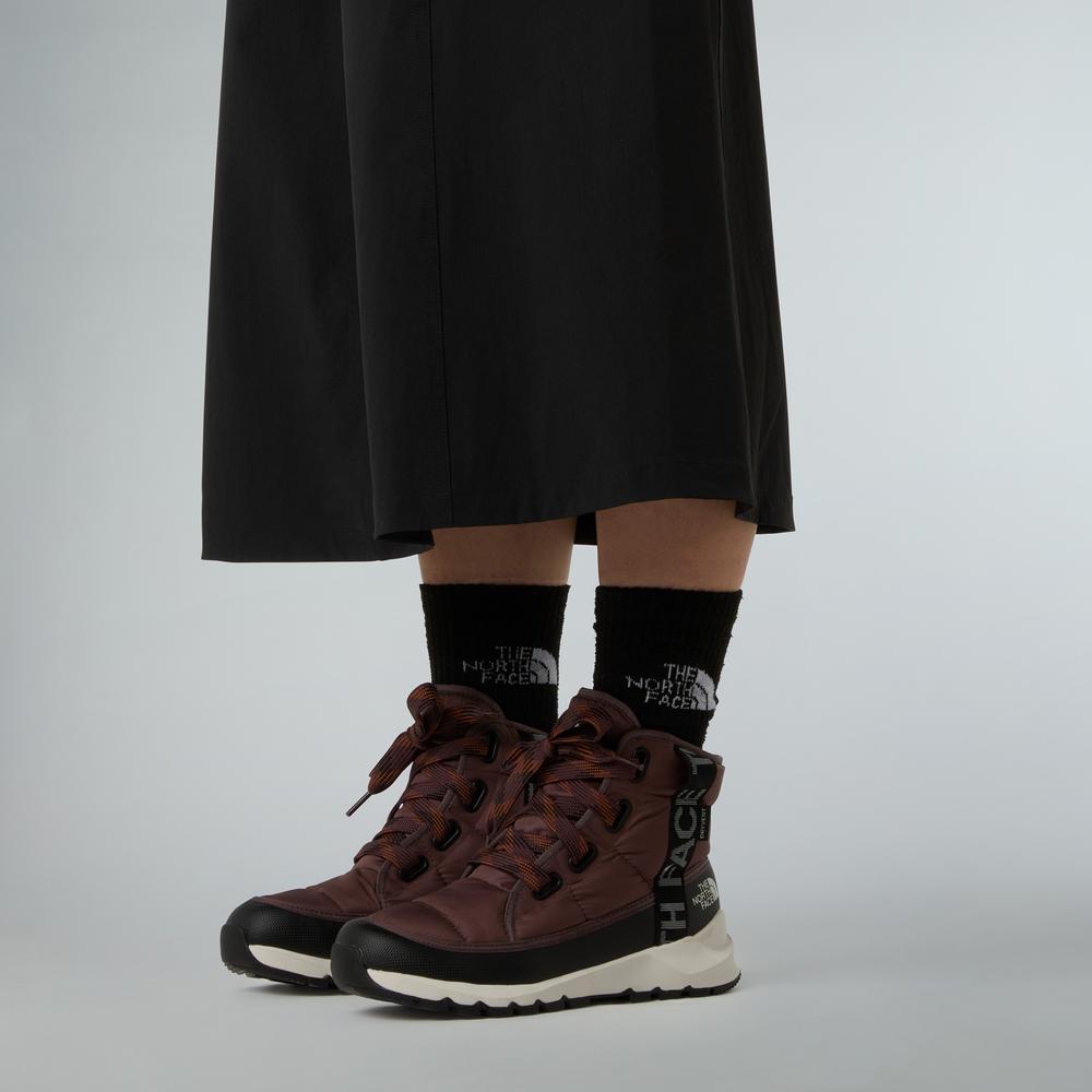 Dámská boty The North Face Thermoball Luxe 0A817WC9R1 - bordové