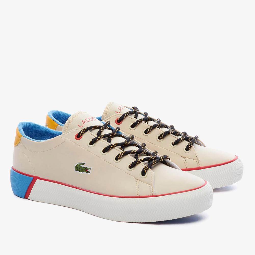 Boty Lacoste Gripshot Cocuk Bej 744CUJ0004-HT3 - béžové