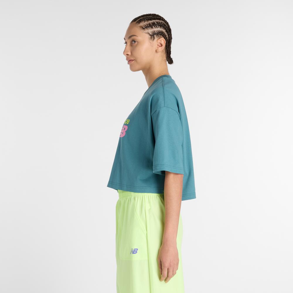 Dámské tričko New Balance WT51908AAZ - modré