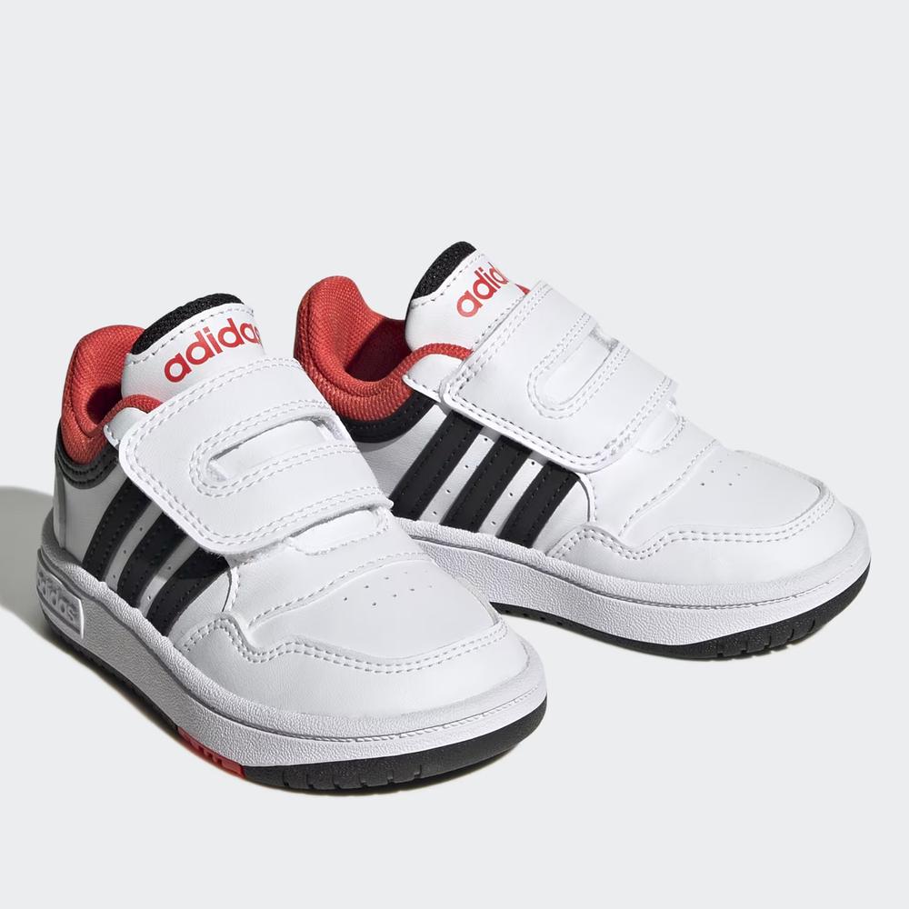 Boty dětské adidas Hoops 3.0 CF I H03860 - bílé