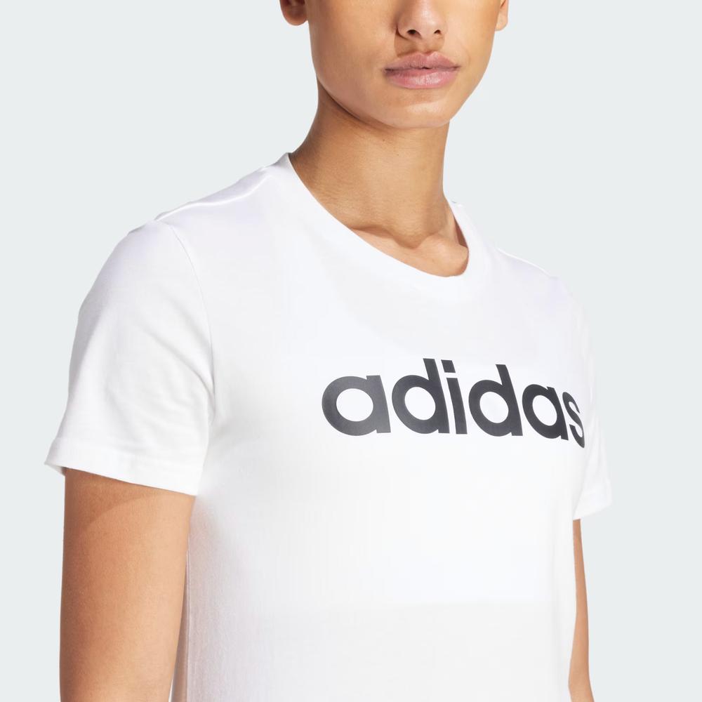 Tričko adidas Sportswear Loungwear Essentials Slim Logo GL0768 - bílé