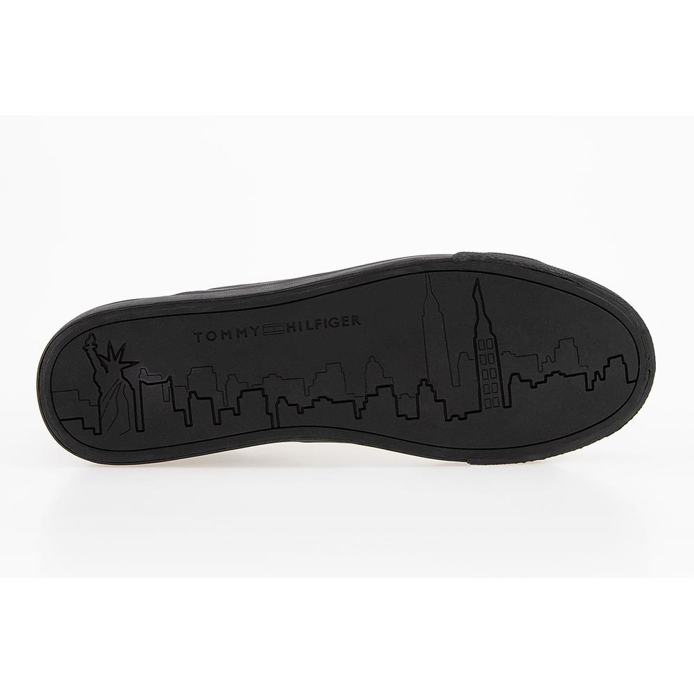 Boty Tommy Hilfiger Signature Detailing Leather Trainers FM0FM04140-BDS - černé