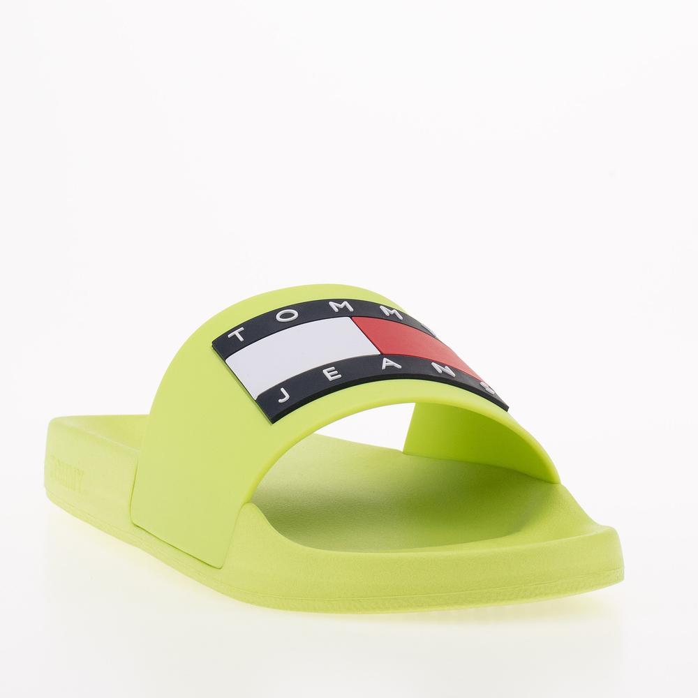 Žabky Tommy Jeans Flag Pool EN0EN02115-MSA - zelené