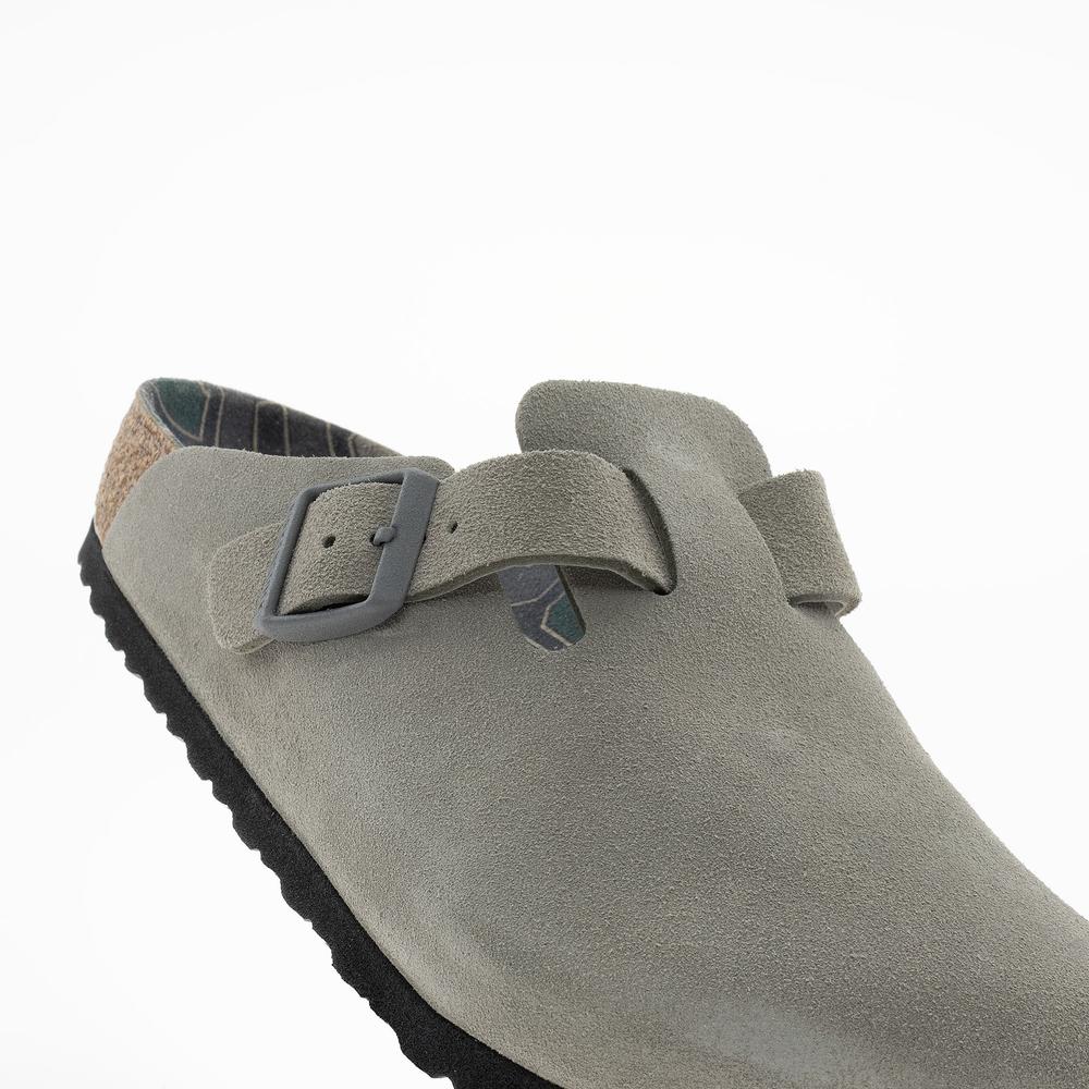 Žabky pánské Birkenstock Boston BS 1030622 - šedivé