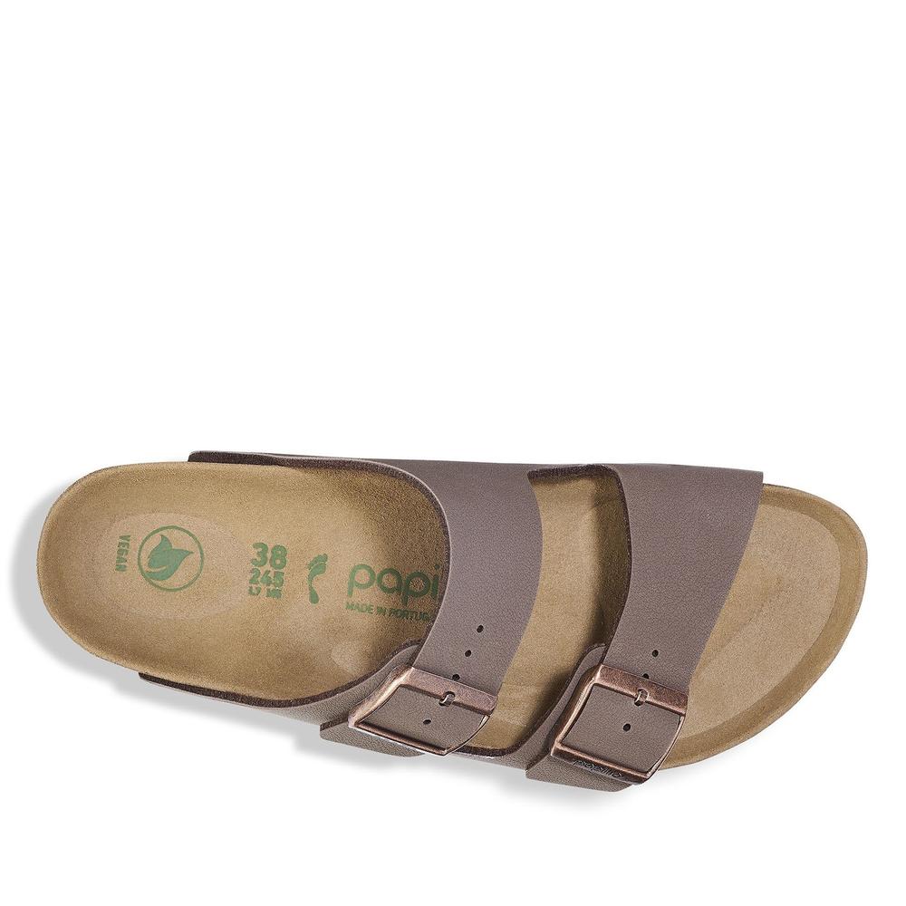 Dámské Žabky Birkenstock Arizona PAP Flex Platform 1027417 - hnědé