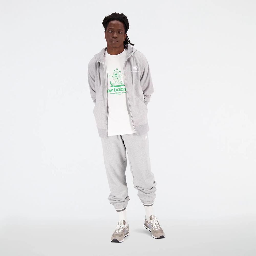Pánská mikina New Balance MJ31536AG – šedé