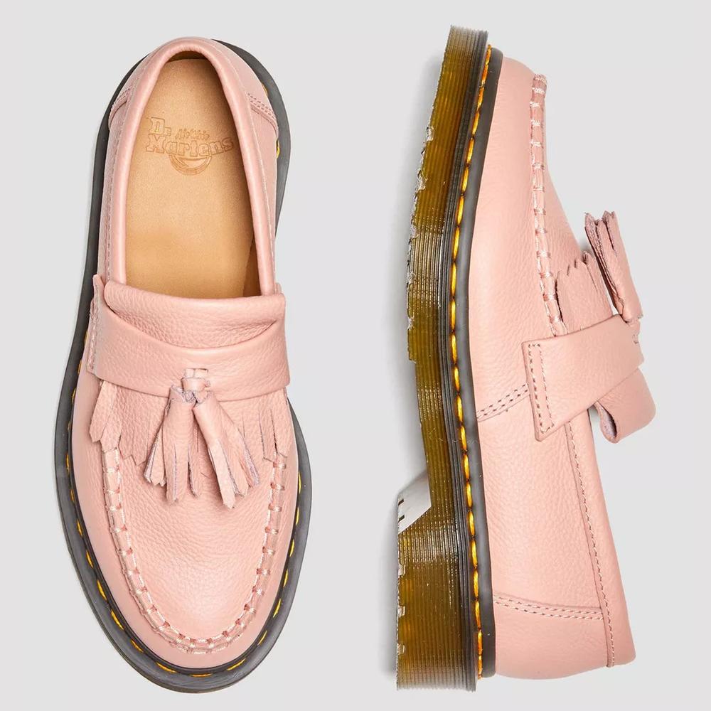 Boty Dr Martens Adrian Virginia Leather Tassel Loafers 22760329 - růžové