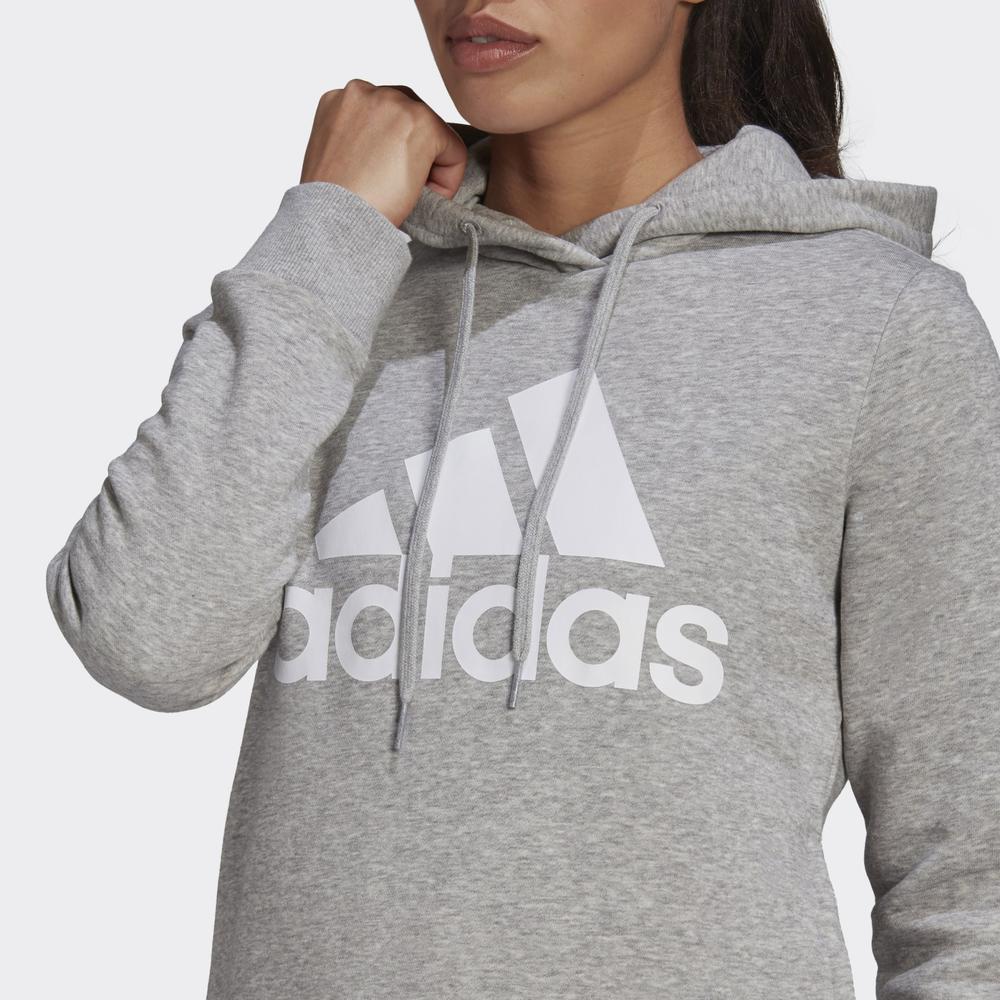 Mikina adidas Loungewear Essentials Logo Fleece Hoodie GL0719 - šedivé