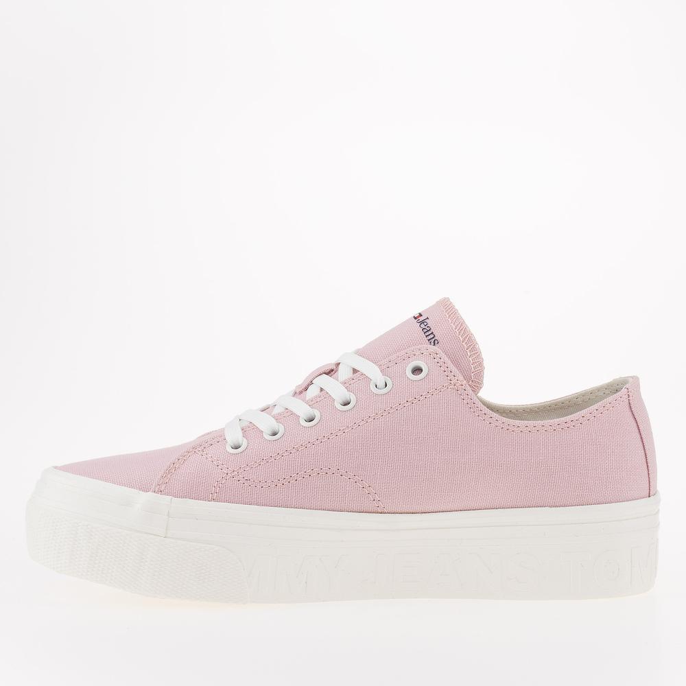 Boty Tommy Jeans Lace-Up Flatform EN0EN02173-TH2 - růžové