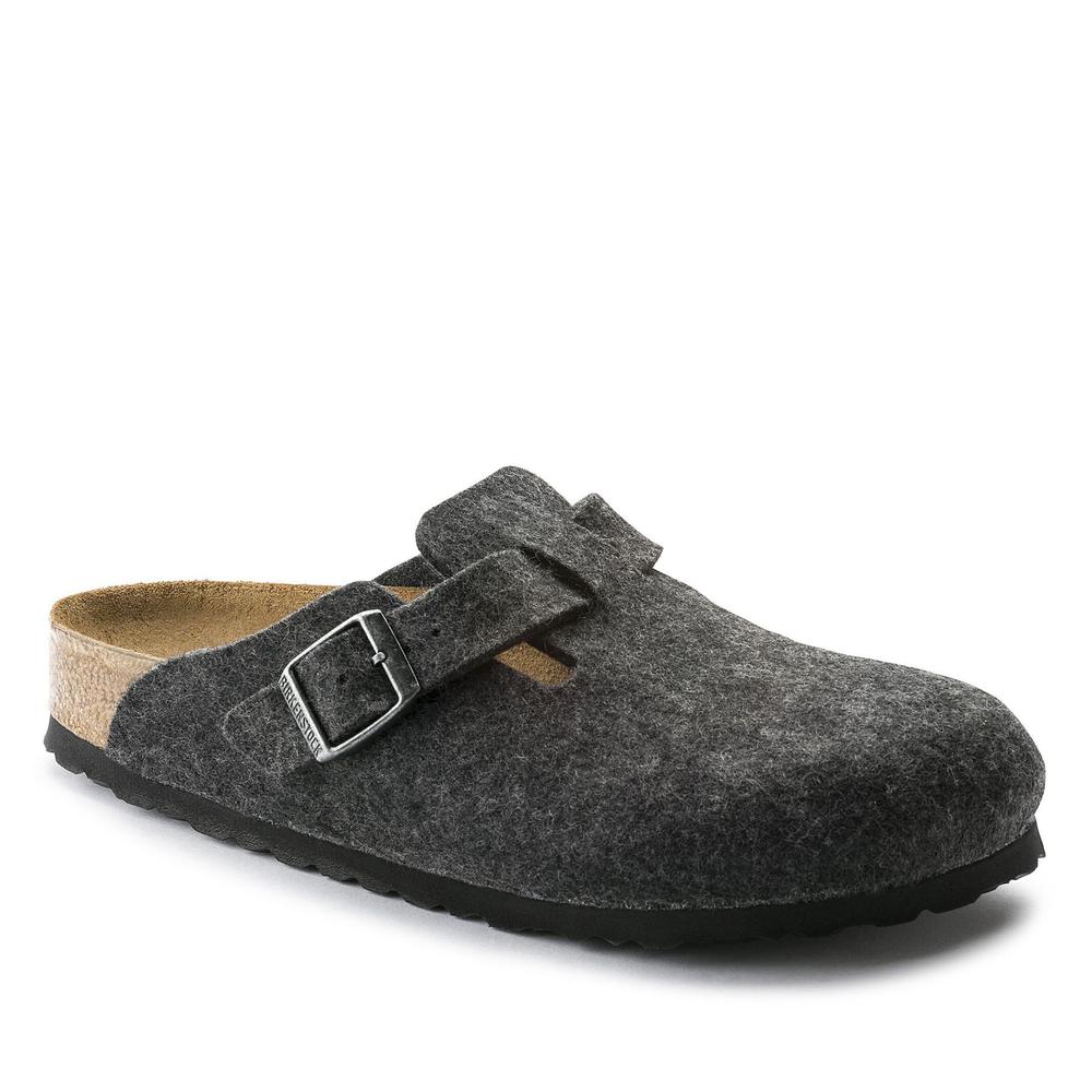 Žabky pánské Birkenstock Boston 160371 - šedivé