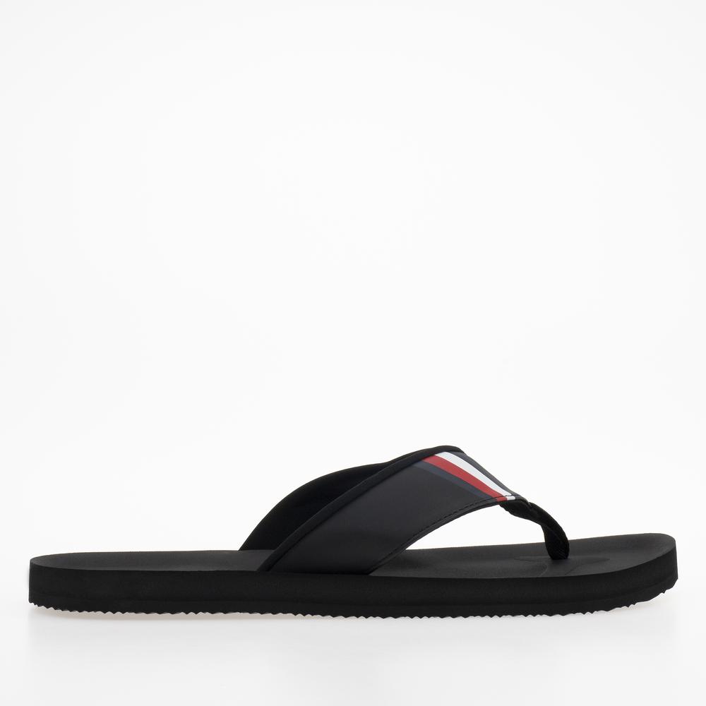 Žabky Tommy Hilfiger Comfortable Padded FM0FM04473-BDS - černé