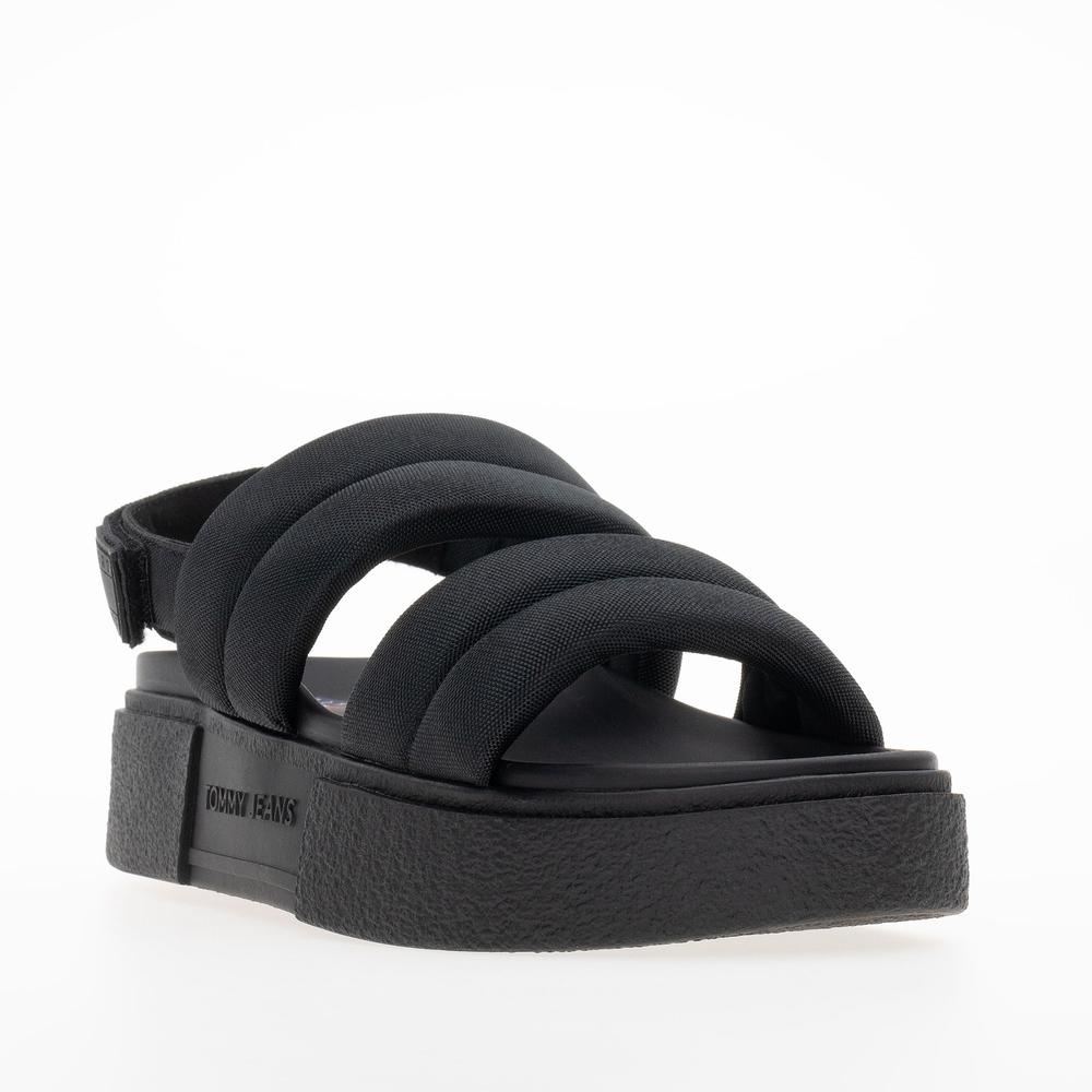 Žabky Tommy Jeans Flatform Sandal EN0EN02802-BDS - černé