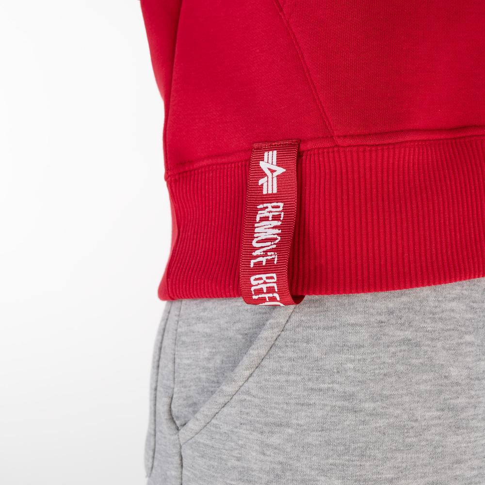 Sportovní mikina Alpha Industries Basic Hoody 178312328 - červené
