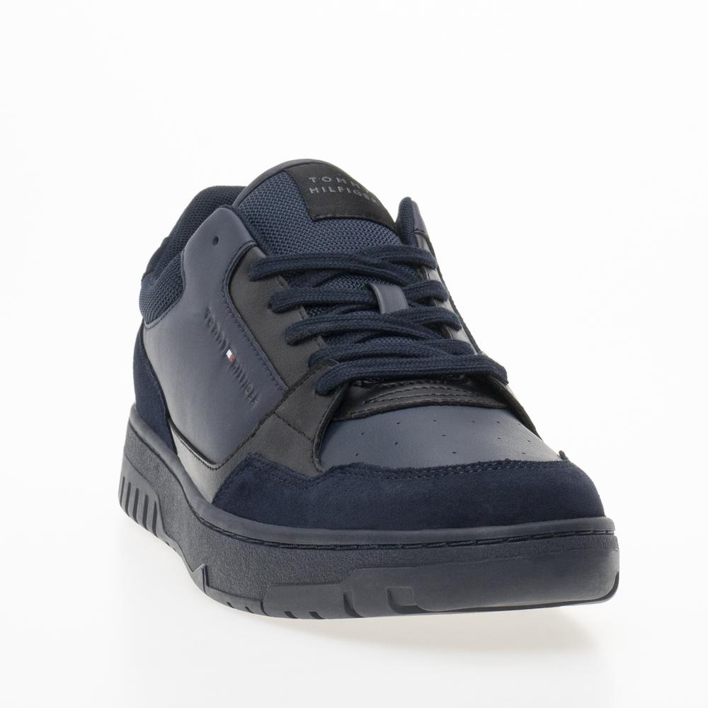 Boty Tommy Hilfiger Basket Core Lth Mix Ess FM0FM05058-DW5 - tmavě modrě