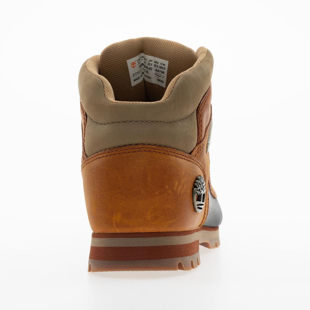 Pánské boty Timberland Euro Sprint Mid Lace A2K84EJD - hnědé