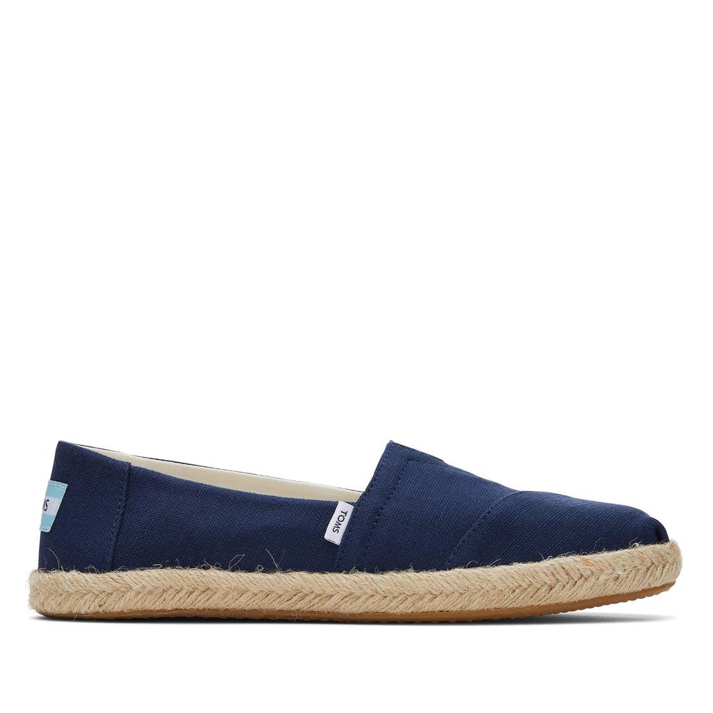 Boty Toms Alpargata Recycled Cotton Rope Espadrille 10019674 - tmavě modrě