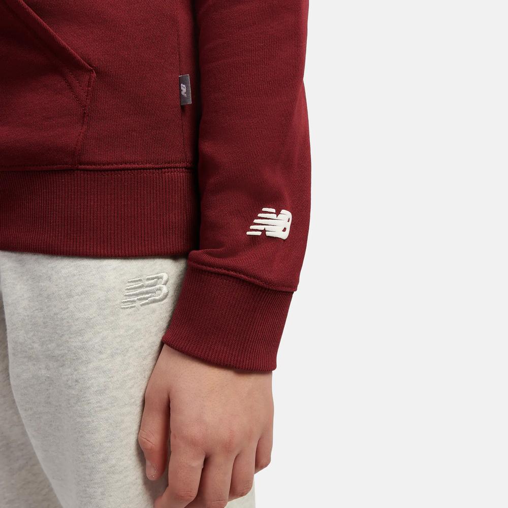 Dětské mikina New Balance LAKB0347MHB - bordové