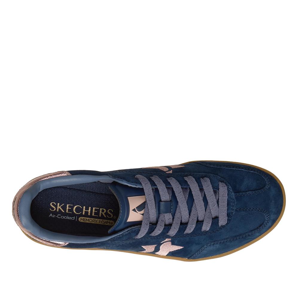 Dámské boty Skechers Academy HI - Elevated Essence 185430NVPK - tmavě modrě