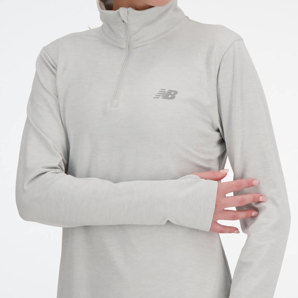 Dámská mikina New Balance WT41150AHH - šedivé