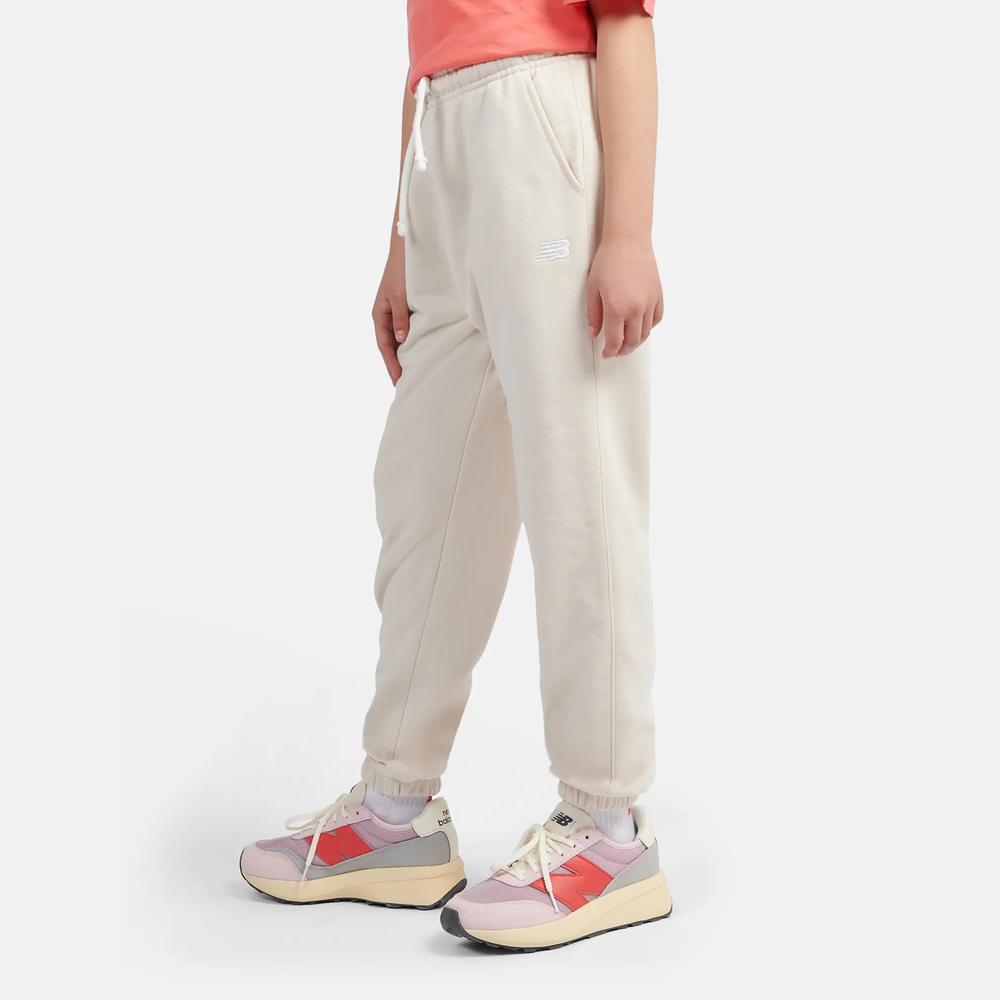 Dětské kalhoty New Balance LAKG0058LIN - béžové