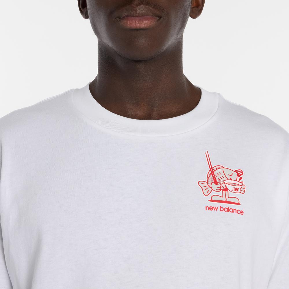 Pánské tričko New Balance MT61H51DWT - bílé