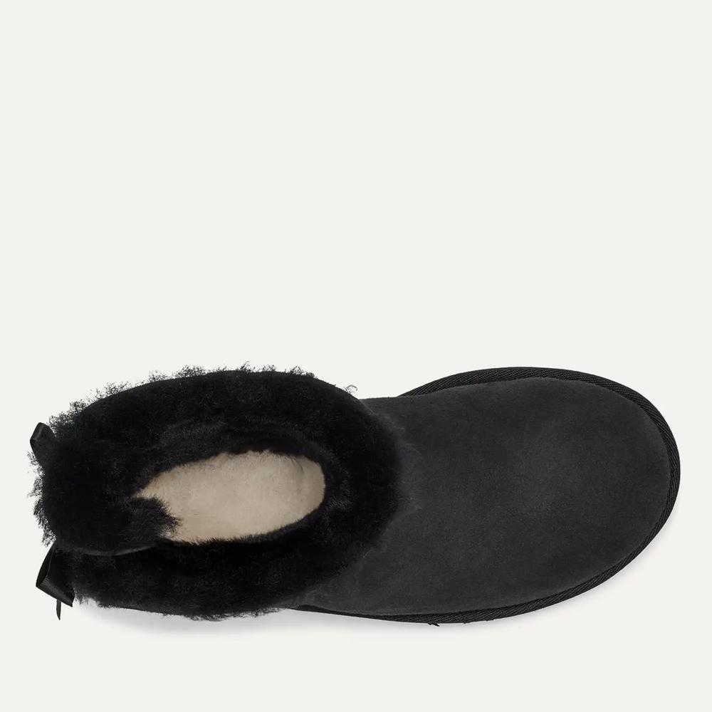 Boty dámské UGG W Mini Bailey Bow II 1016501-BLK - černé