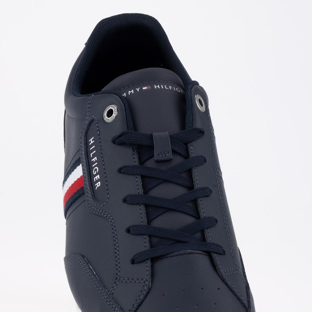 Boty Tommy Hilfiger Classic LO Cupsole Leather FM0FM04277-DW5 - tmavě modrě