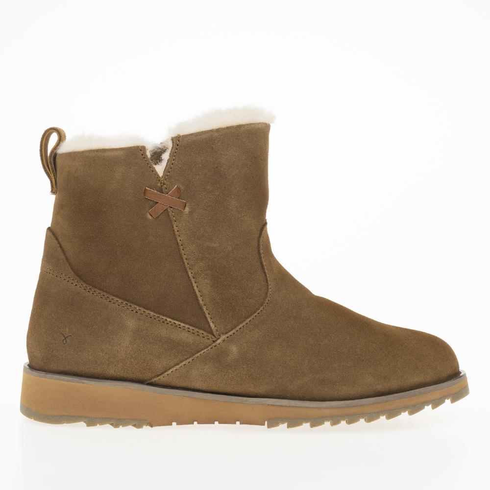 Boty Emu Australia Beach Mini 2.0 Deluxe Wool Boot W13012CHES - hnědé