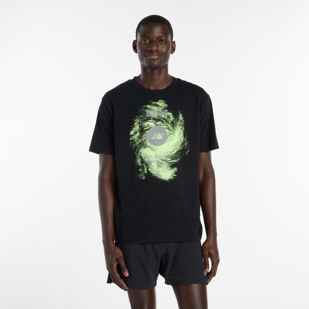 Pánské tričko New Balance Vortex Performance MT6164W1BK - černé