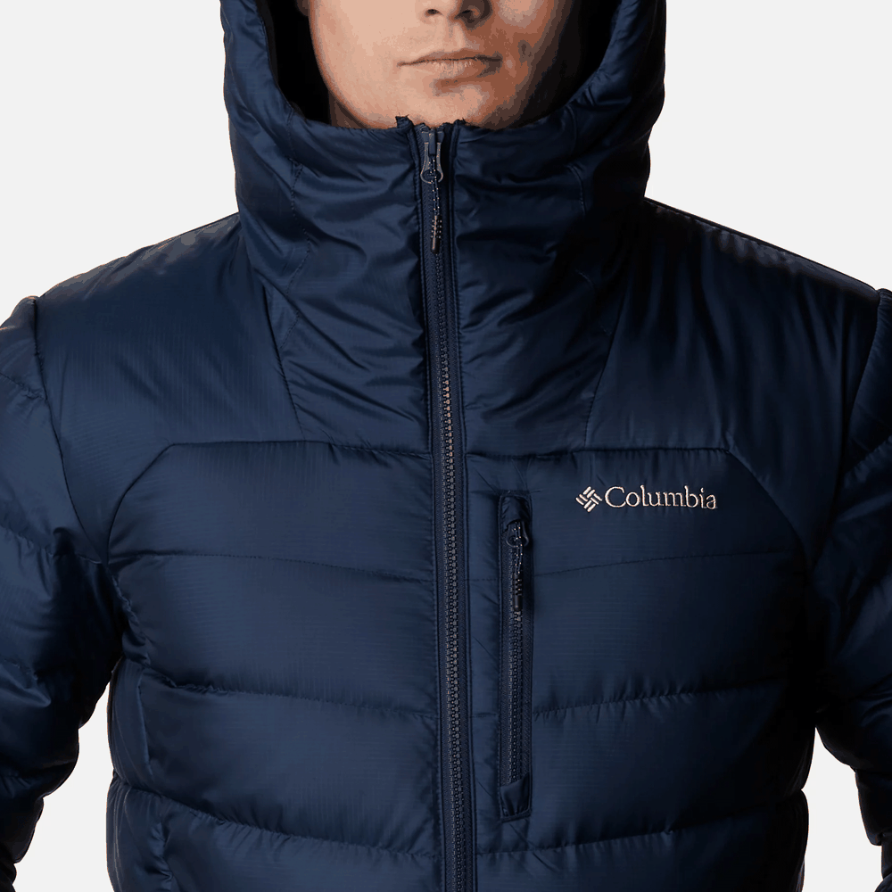 Bunda Columbia Autumn Park Down Hooded 1930241464 - tmavě modrě
