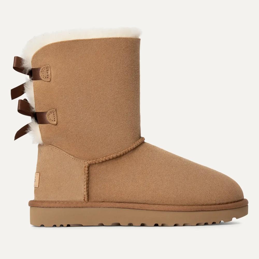 Boty dámské UGG W Bailey Bow II 1016225-CHE - hnedé
