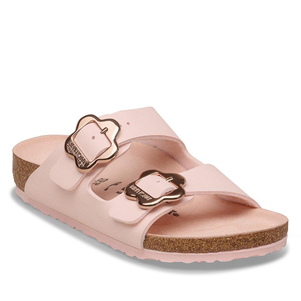 Žabky pro mládež Birkenstock Arizona Flower Buckle 1031703 - růžové