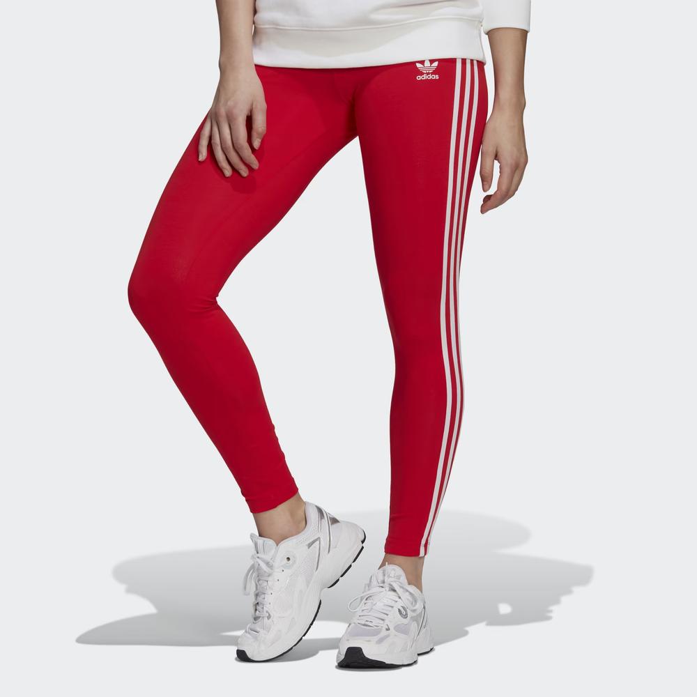 Legíny adidas Originals Adicolor Classics 3-Stripes Tights HD2348 - červené