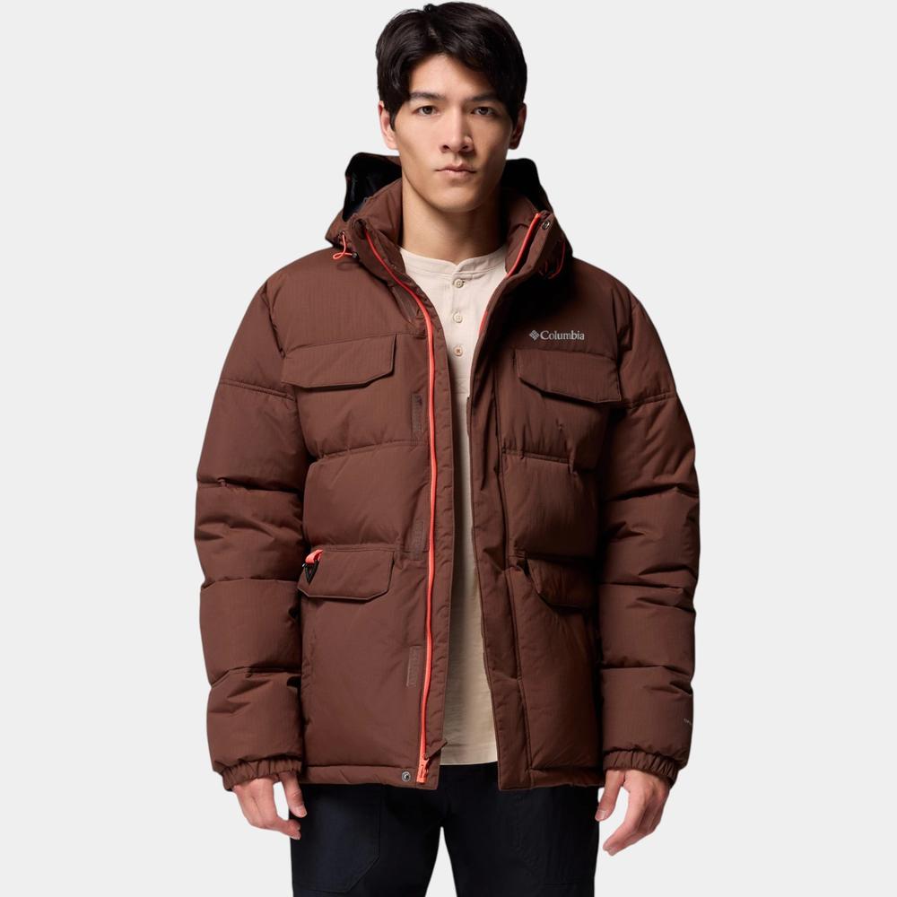 Pánská bunda Columbia Landroamer Hooded Puffer 2088081256 - hnědé