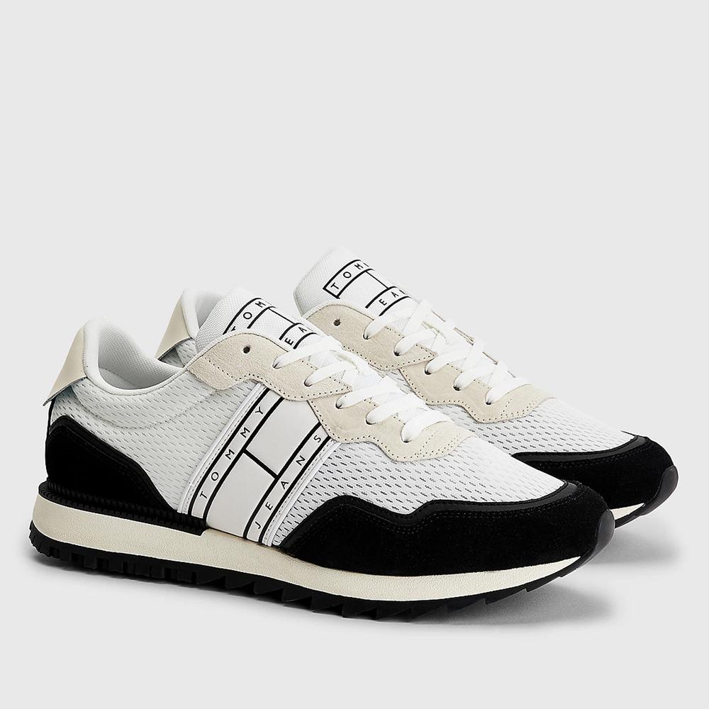 Boty Tommy Jeans Runner EM0EM01167-BDS - bílé